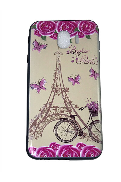 OEM Carcasă compatibilă cu Samsung J4, carcasă din silicon, design Bonjour Paris