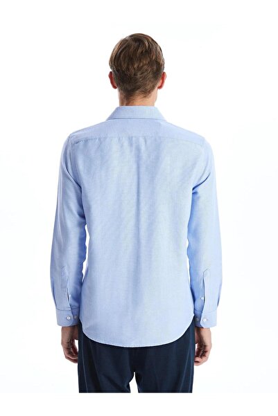 LC Waikiki LCWAIKIKI Cămașă Oxford pentru bărbați, cu mâneci lungi, slim fit (W5)