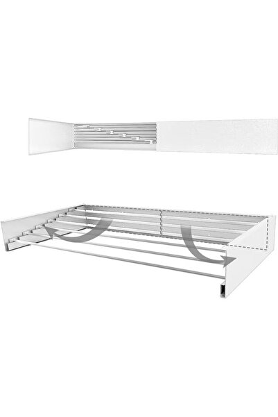 LEIBOO Foldable Wall-Mounted Aluminum Clothes Dryer, White