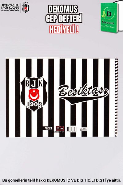 Beşiktaş ΤΕΤΡΑΔΙΟ ΕΙΚΟΝΩΝ ΜΕ ΑΝΤΙΓΡΑΦΗ "DEKOMUS POCKET NOTEBOOK WITH GIFT"