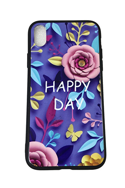 OEM Carcasă compatibilă cu iPhone XR, carcasă din silicon, design Happy Day