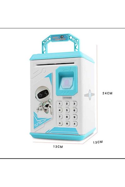 MRShopping Mr Astronaut Piggy Bank, Atm Electronic Money Bank Fingerprint Password Birthday Gift for Children