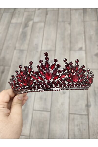 Ayenci Μπορντό Πέτρα Κομψά σχεδιασμένη Νύφη, Υπόσχεση, Στέμμα Χένας