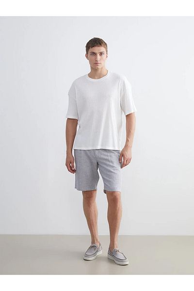 LC Waikiki Lcw Vision Ecru Crew Neck Men's T-Shirt