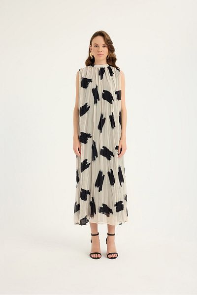 SEVİLEN Patterned Crush Dress