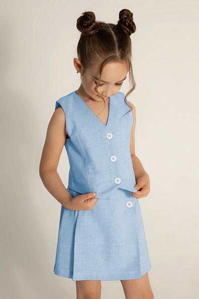 DMB BOYS & GIRLS Set de pantaloni scurți pentru fete cu fustă