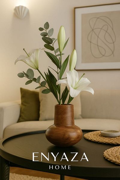 ENYAZA(2024) Camber Decorative Vase Pampas Vase Lal Decorative Vase Decorative Object Vase Pinterest Vase
