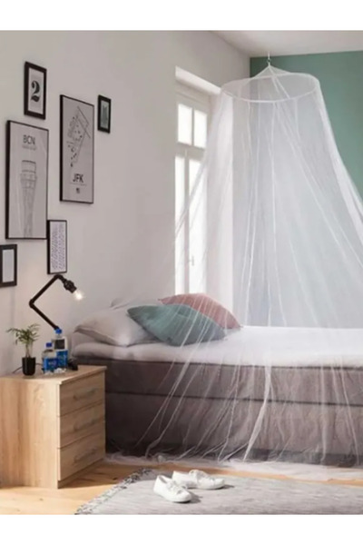 Arya Tül Cibinlik Sinek ve Haşere Koruyucu | Demir Halkalı | 200 cm Yükseklik -800 cm |Pratik Uyku Filesi