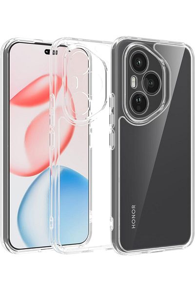 Rivor حافظة متوافقة مع هاتف Honor 400 Pro، غطاء سيليكون مرن فائق الشفافية مع حماية ثلاثية الأبعاد للكاميرا