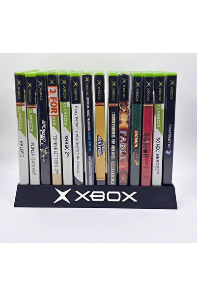 Srd3dMaker Xbox Uyumlu 14 Oyun Kapasiteli Oyun Kutusu (CD) Rafı – Stand Organ...