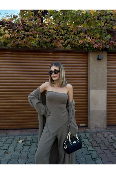 SuQ Women's Knitwear Triple Set - Vizyon