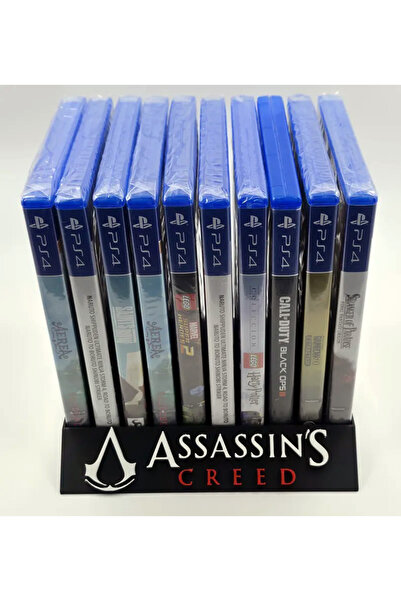 Srd3dMaker Assassin's Creed Logolu PS5, PS4 için 10 Oyun Kapasiteli Oyun Kutu...