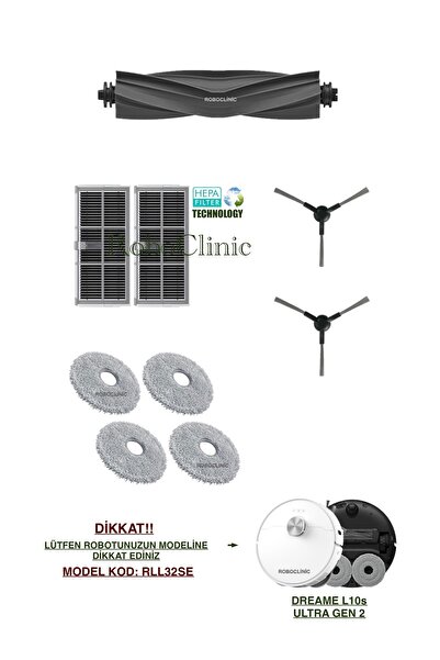 Roboclinic Dreame L10S Ultra Gen 2 Robot Vacuum Cleaner Compatible Replacemen...