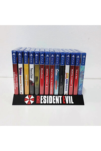 Srd3dMaker Resident Evil Logolu PS5, PS4, PS3, PS2 Uyumlu Oyun Kutusu (CD) Ra...