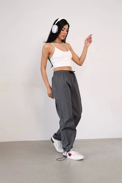 SuQ Praşut fabric pocketed baggy tracksuit - anthracite
