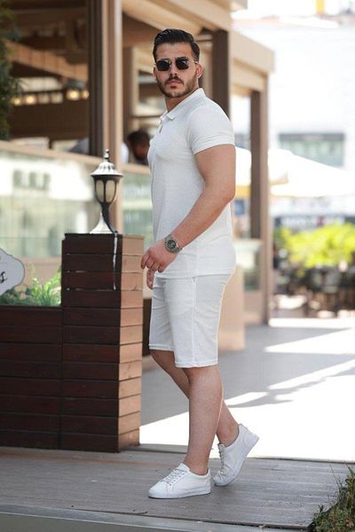 modamtn Men's Shorts T-Shirt Bottom Top Suit