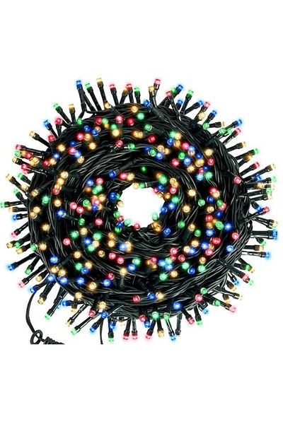 OEM Instalație de lumini de Crăciun liniare de 100 m, exterior/interior, 1000 LED-uri, 8 efecte luminoase, multicolor