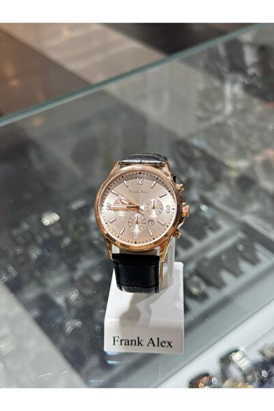 Frank Alex erkek deri kordonlu kol saati