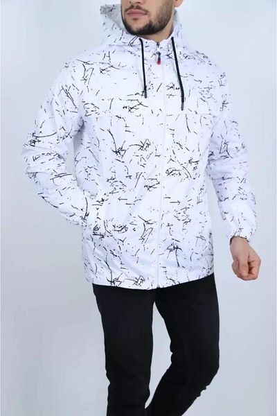 modamtn    Men's Lined Raincoat - White