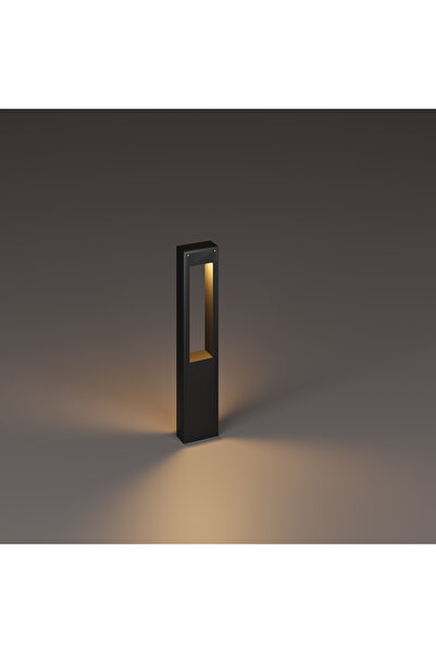 HS Aydınlatma Vita Alüminyum Bahçe Aydınlatması Yürüyüş Yolu Bollard Aydınlatma Antrasit 60 cm