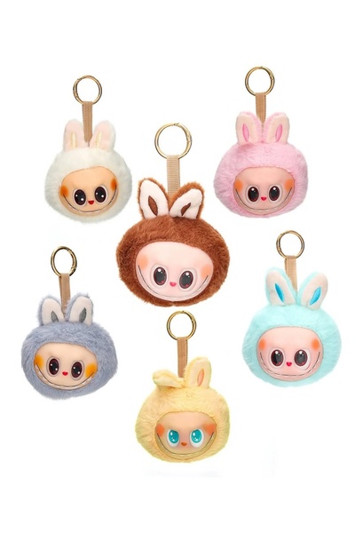 Wolawood Yumoş Labubu Plush Keychain Gift Sweet Character Car Bag Ornament Mascot Teddy Bear Cute Figure