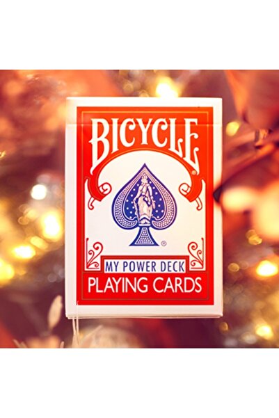 OyuncaklarÜlkesi Bicycle My Power Deck (Red) Red Premium Playing Cards Deck of Playing Cards