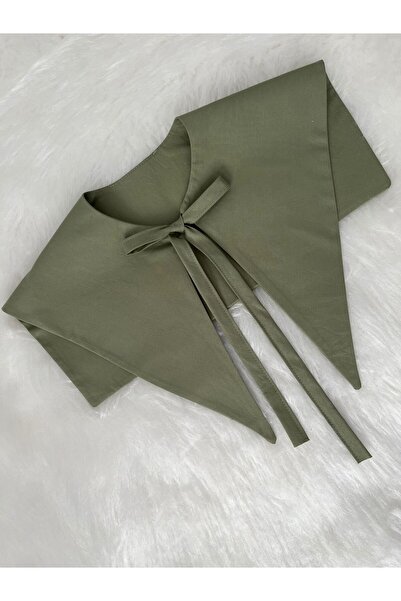 Eylülce Butik Paris Yaka Seyyar Yaka Haki Yeşil Özel Üretim (Yetişkin)