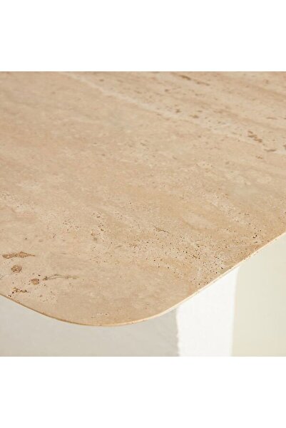 ket furniture طاولة رخام ترافنتينو , رخام 100% , خامات عاليه الجوده, تصميم عصري .