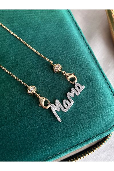 Miltonia قلادة طويلة من حجر الزركون من ماما