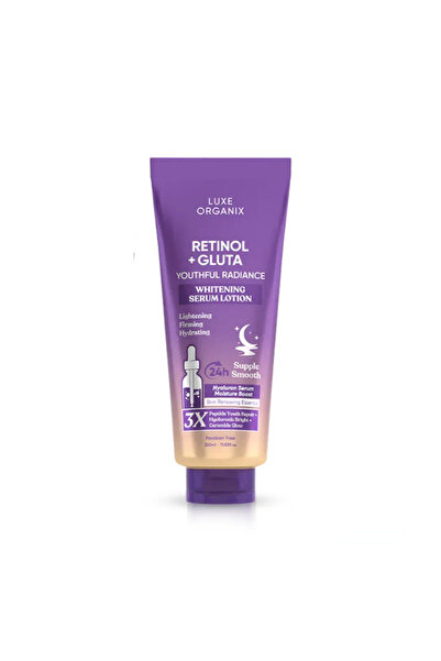 LUXE ORGANIX Retinol + Gluta Youthful Radiance Whitening Serum Lotion 350ml