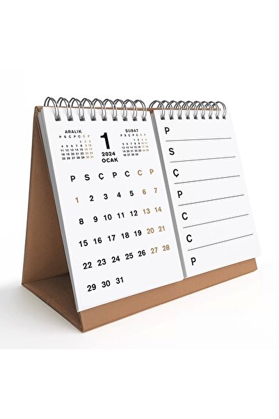 bi'aldım Haftalık Planlamalı Organizer Takvim, 2026 Masa Takvimi, Üçgen Takvim, Önceki ve Sonraki Aylar