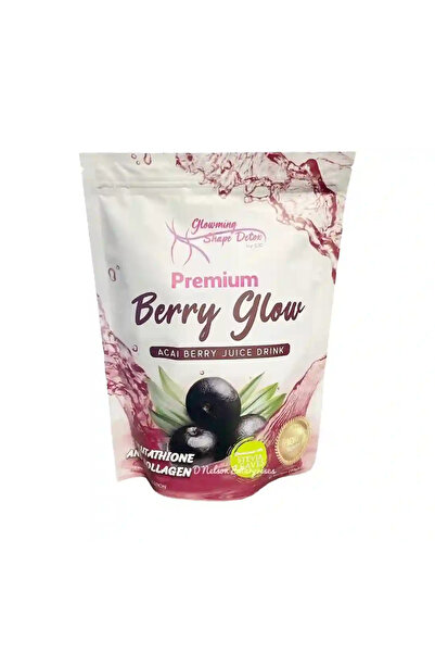 Detox مشروب عصير توت الآساي المتوهج الفاخر ذو الشكل المتوهج