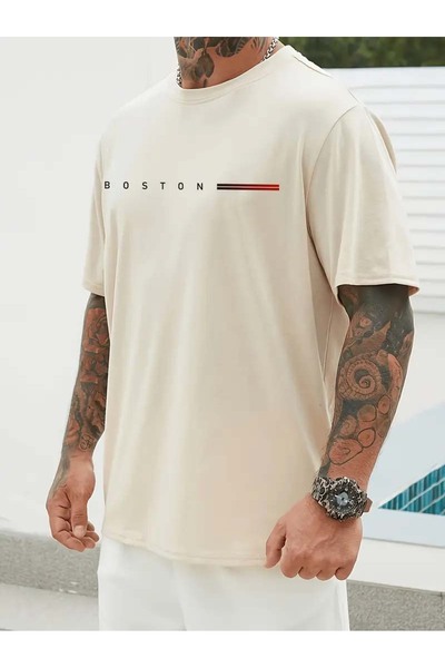Trend Sizde Μπλουζάκι Unisex Buston Special Design με εμπρός εμπριμέ σχέδιο