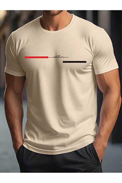 Trend Sizde تيشيرت بتصميم مطبوع من الأمام للجنسين