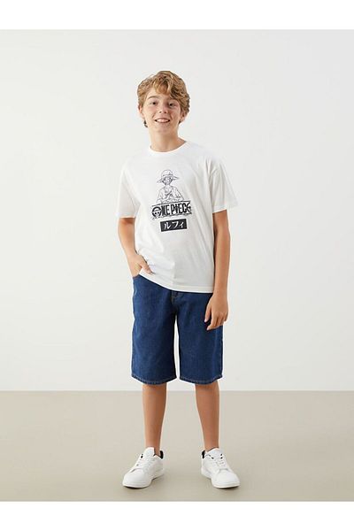 LC Waikiki Lcw Kids Crew Neck One Piece Printed Boy's T-Shirt