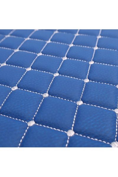Umbrella Truck -Leather Floor Mat Set For Mercedes Actros Euro 5 1844 Mp3, Blue