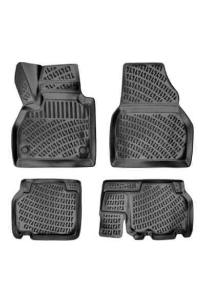 Umbrella Σετ λαστιχένια πατάκια αυτοκινήτου για Renault Kangoo II 2007-2020 /...