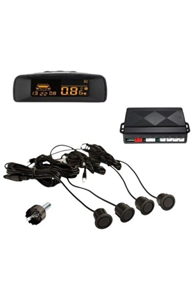 Xenon Bright Set de 4 senzori de parcare cu afișaj LCD digital, negru