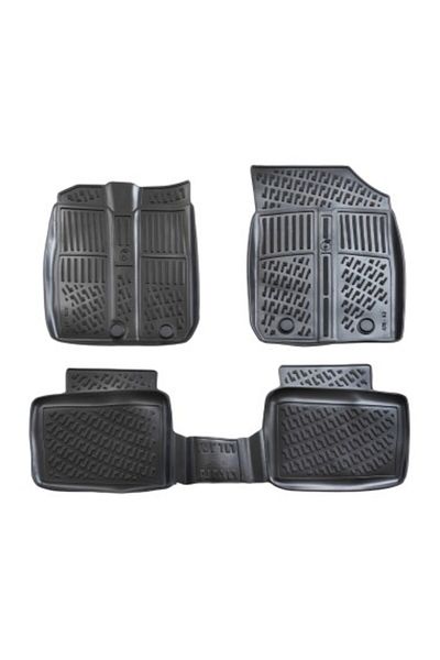 Umbrella Set of rubber tray-type car mats Dacia Spring Electric 2022-