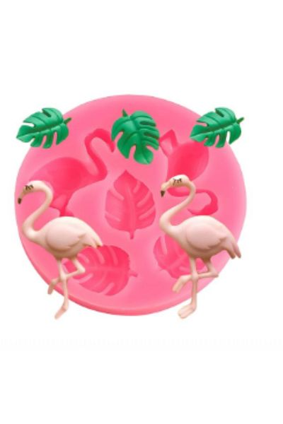 adin tasarım Flamingo Silicone Mold Flamingo Candy Plasticine Soap Candle Scented Stone Epoxy Pastry Chocolate Ice Mold