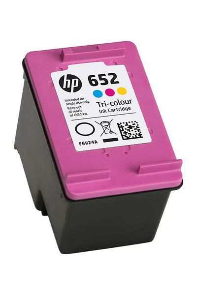 HP 652 Tri-Color Original Ink Cartridge [F6V24AE] | Works with DeskJet