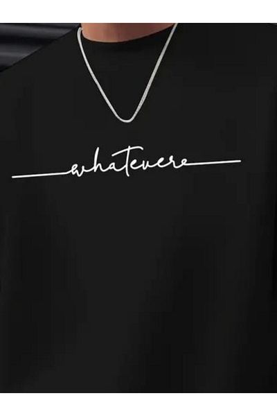 modamtn Men's Long Sleeve Crew Neck Letter Print Two Thread Blouse
