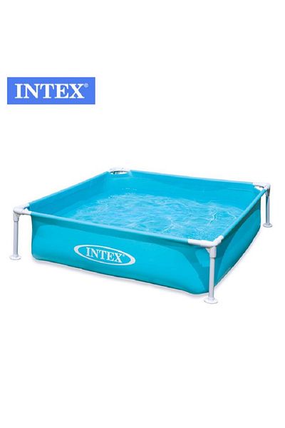 Intex مجموعة حوض سباحة للأطفال بإطار رطب، حوض سباحة خارجي للعب، 1.22 متر × 1.22 متر × 30.5 سم