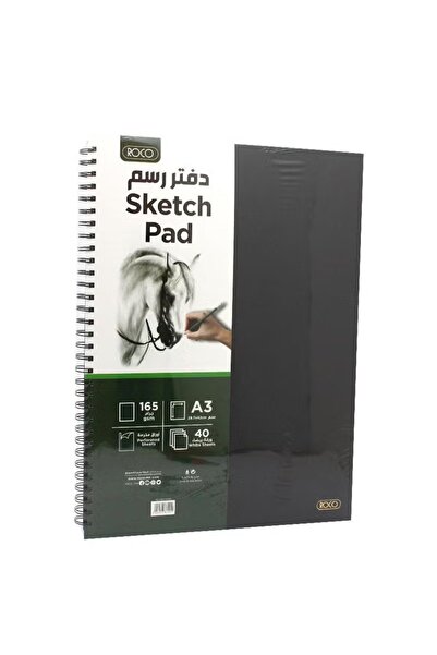 Roco دفتر رسم A3 - ورق سميك 165 جرامًا للرسم والتخطيط