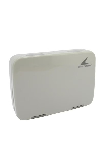 Royal Falcon Grey Slant-Open Lunch Box