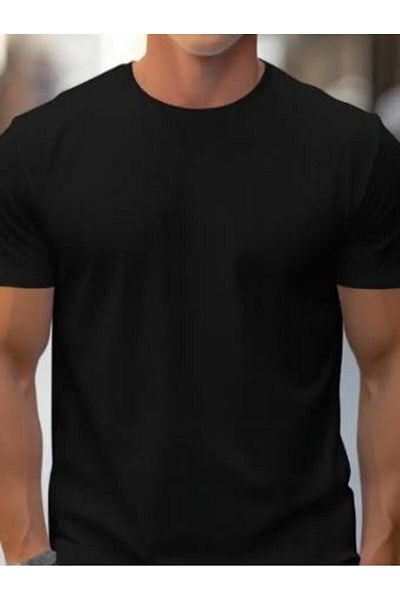modamtn Men's Short Sleeve Crew Neck Two Thread Blouse
