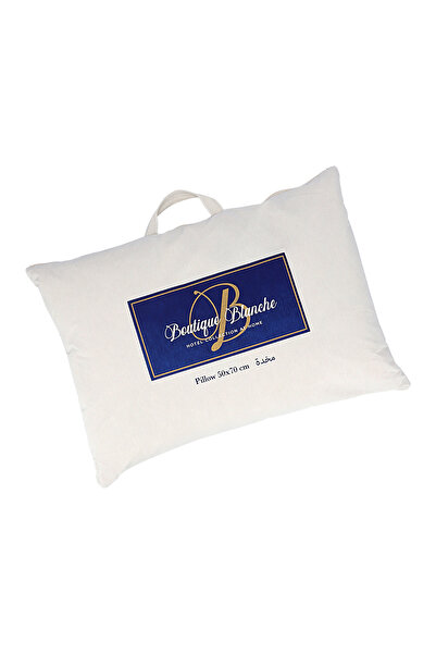 Boutique Blanche وسادة قطنية بيضاء ناعمة للغاية