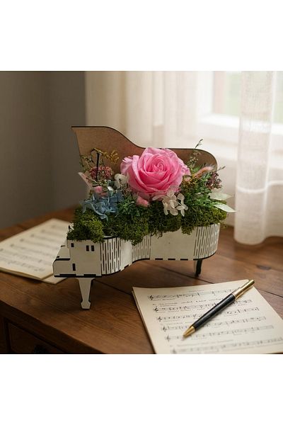 D ART FLOWERS Cryogenic rose piano