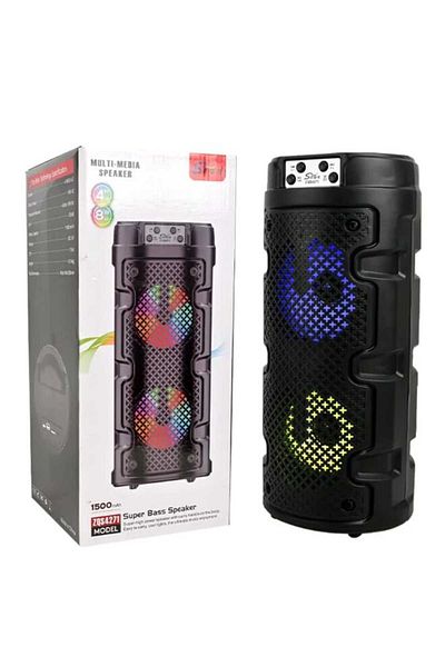 genric مكبر صوت بلوتوث SING مزدوج 4 بوصة للحفلات مع أضواء RGB وBT 5.0 وصوت محيطي محمول