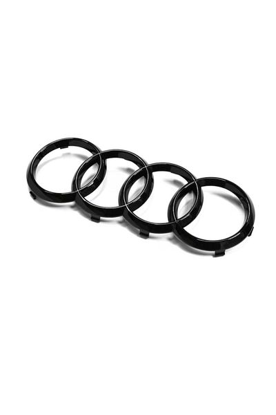 MAF Emblemă grilă față Audi negru lucios 263 mm
